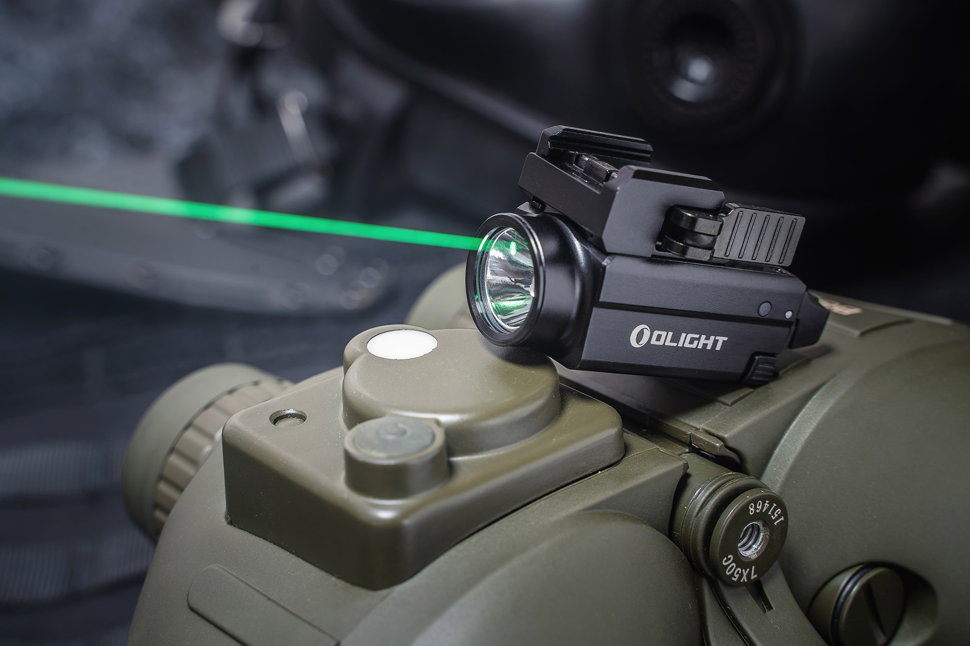 OLIGHT Baldr S taktické svietidlo so zeleným laserom – 800lm