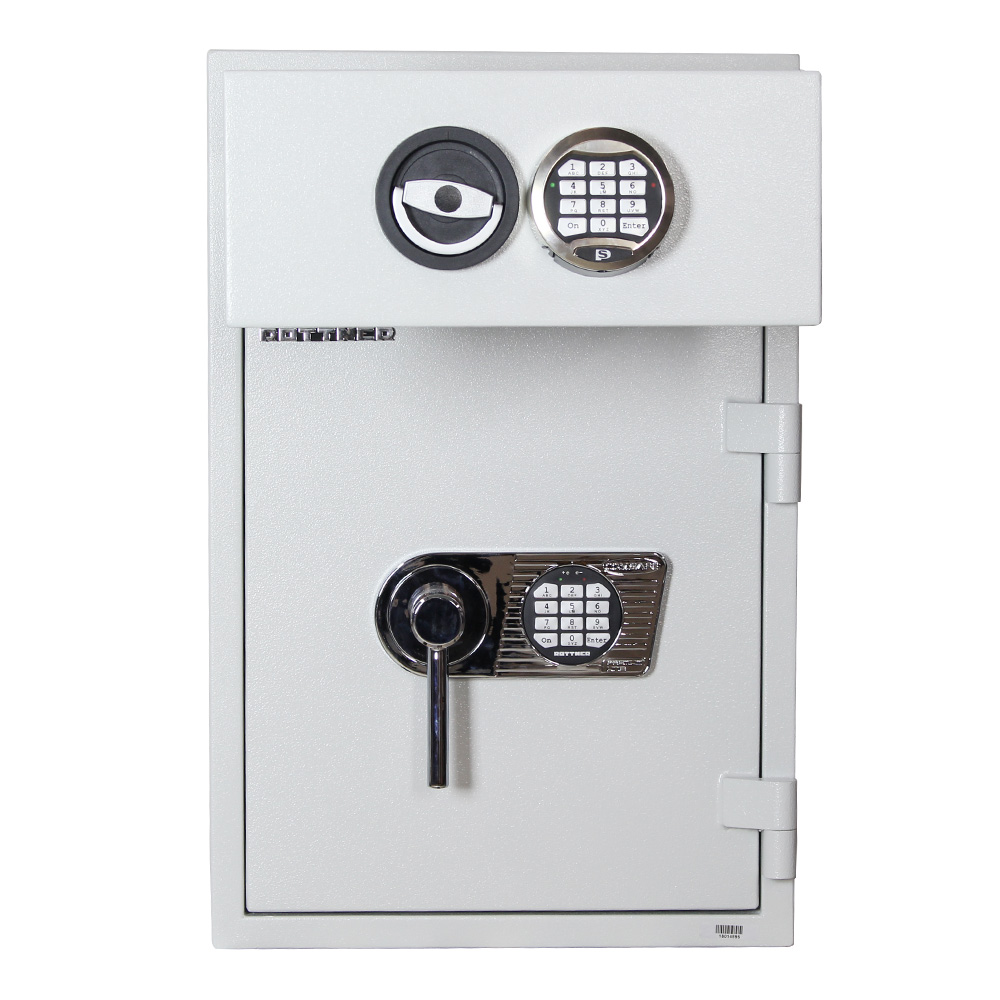 Rottner D1 65 EL/EL elektronický trezor s vhadzovacím mechanizmom biely