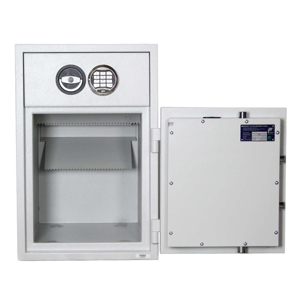 Rottner D1 65 EL/EL elektronický trezor s vhadzovacím mechanizmom biely