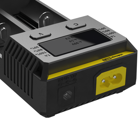 NITECORE i2 NEW inteligentná nabíjačka – dve nezávislé pozície, nabíja Li-Ion, Ni-MH, Ni-Cd, 12/230 V