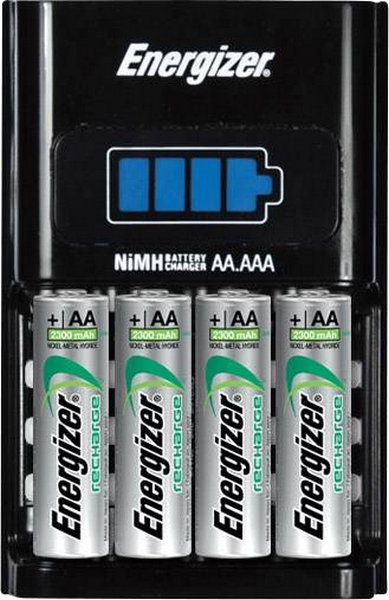 1 hodinová nabíjačka batérií + nabíjateľná batéria 4AA Extreme 2300 mAh